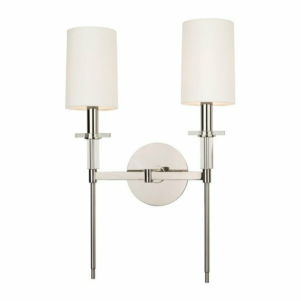 Hudson Valley Amherst 2 Light Wall Sconce 8512-PN